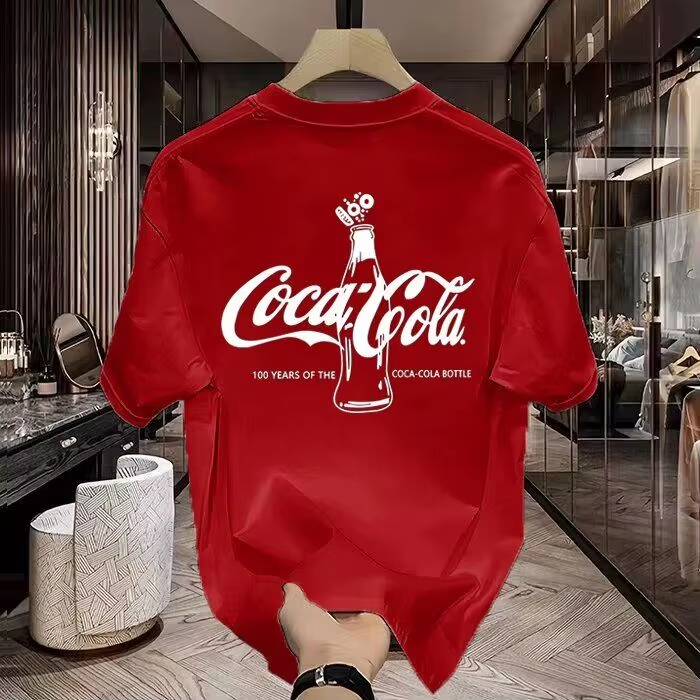 Streetwear Brand Red Logo - تي شيرت كلاسيكي أحمر بشعار سودا،