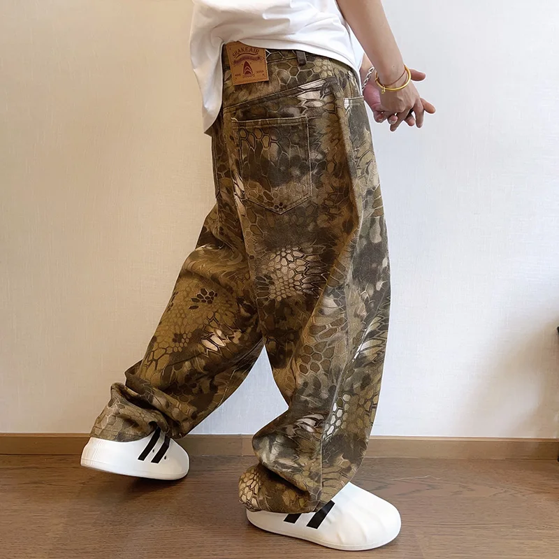 Streetwear Brand Graphic Designer - جديد الرجال شيك الأفعى طباعة الشارع