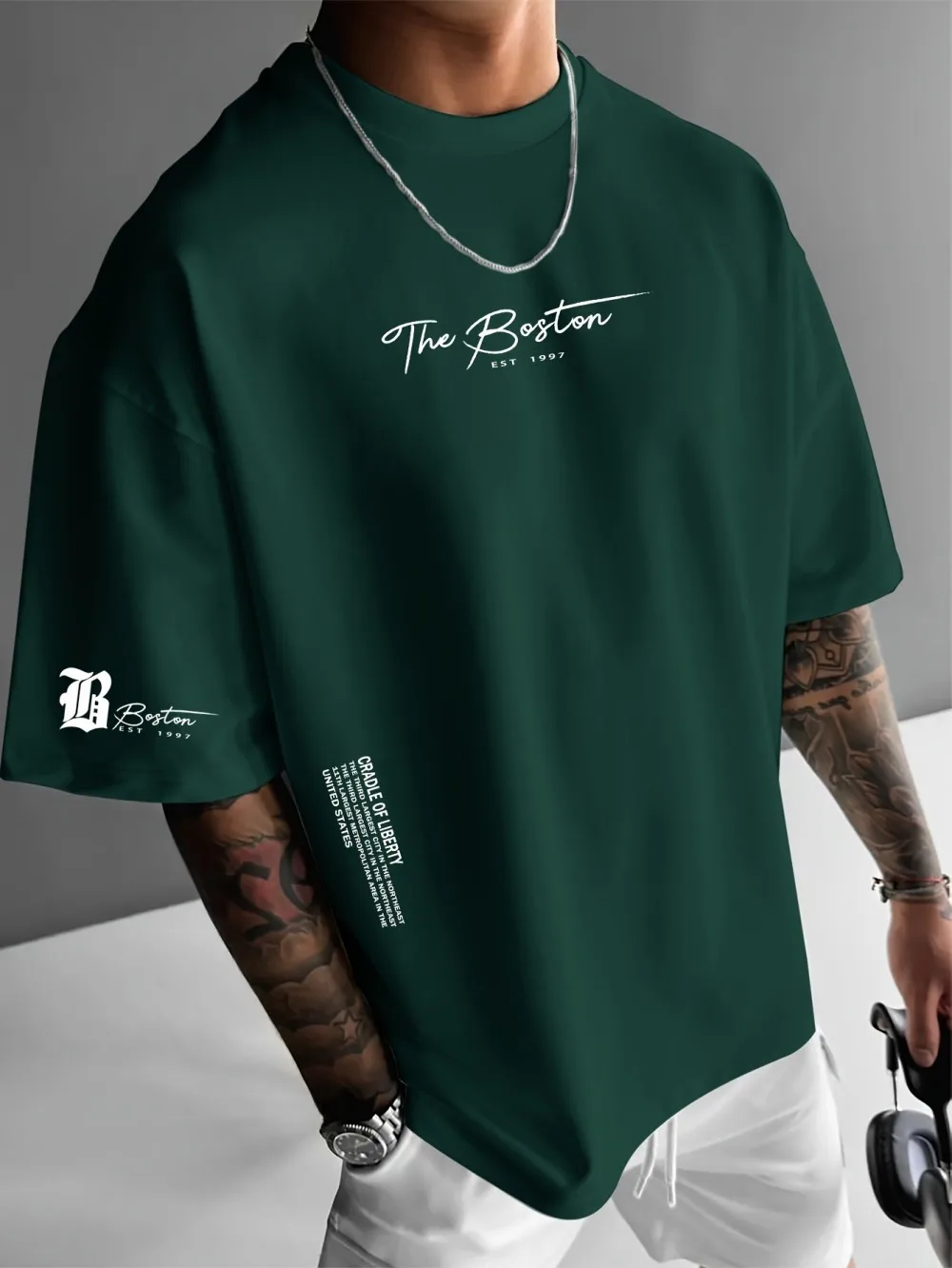 أحدث تي شيرت رجالي فاخر مطبوع  - مراجعة Streetwear Brand Tees وسعره