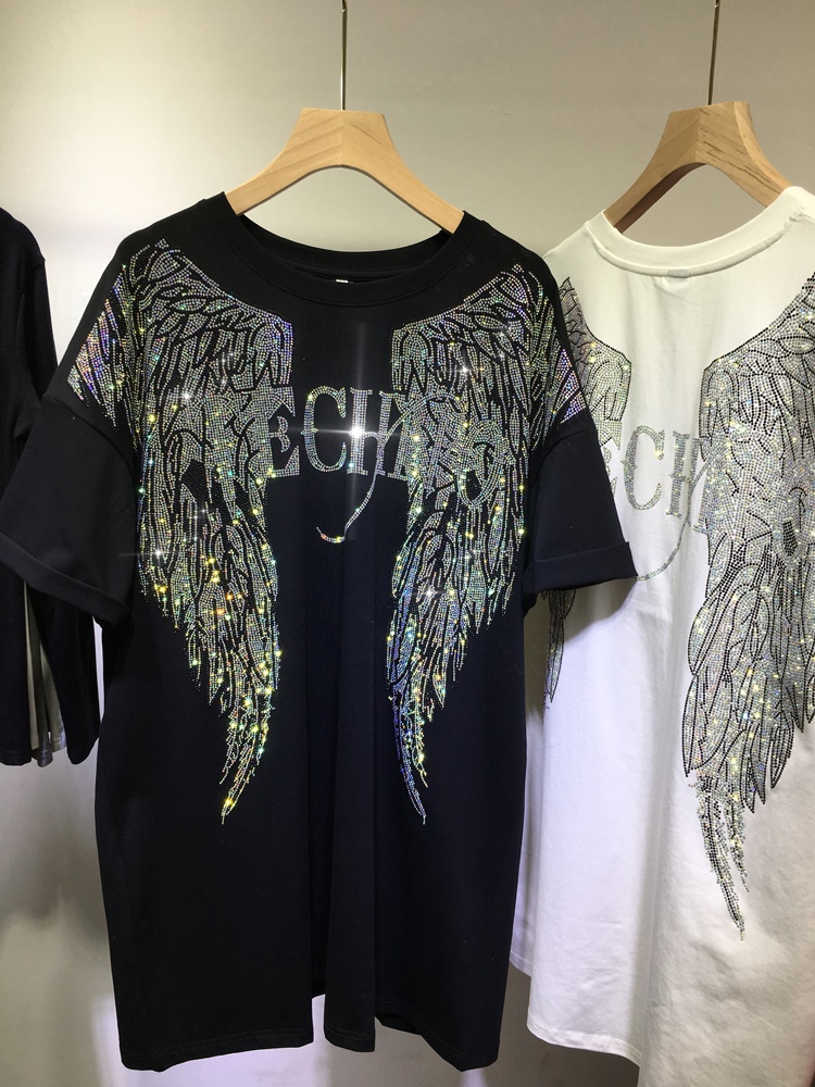 L-4XL حجر الراين كبيرة الحجم أ - مراجعة Streetwear Brand Tees وسعره