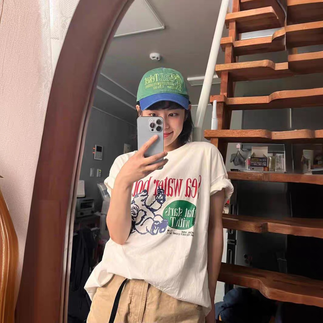 تي شيرت صيفي جديد فضفاض بطبعة  - مراجعة Streetwear Brand Label وسعره